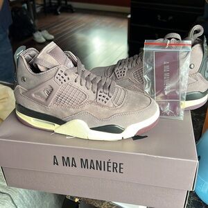 A Ma Maniére × Air Jordan 4 Retro ‘Violet Ore'